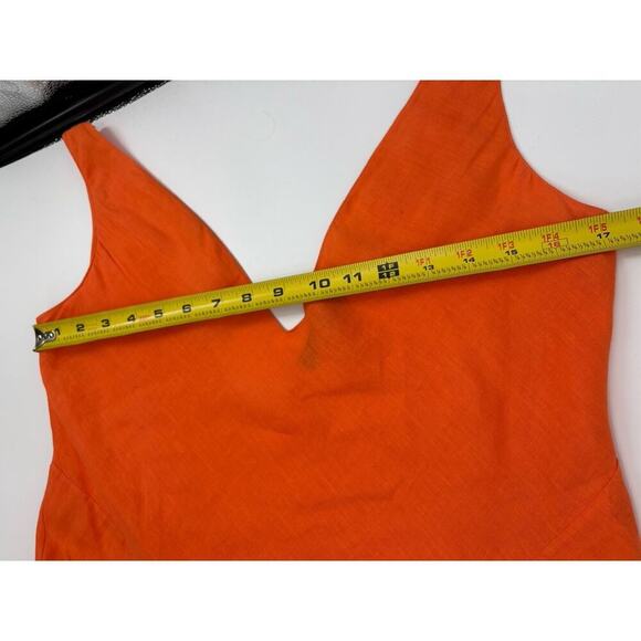 Ralph Lauren Purple Label Linen Asymmetrical Dress Handkerchief Gown Sundress S - Picture 11 of 16